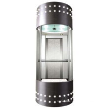 Decorative lighting hotel and shopping mall glass sightseeing elevator cabin elevator